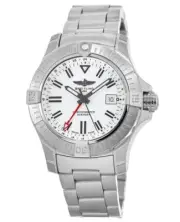 New Breitling Avenger Automatic GMT 43 White Dial Men's Watch A32397101A1A1