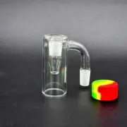 14mm 90° Glass Ash Catcher Reclaimer Bong Silicone Jar Container for Hookah