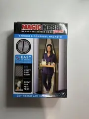 Magic Mesh Deluxe- Hands Free Magnetic Screen Door New