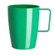 Olympia Kristallon Polycarbonate Handled Beaker Green - 284ml 10oz (Box 12)
