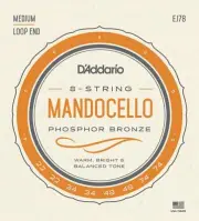 D'Addario J78 Phosphor Bronze Mandocello Strings, 22-74