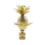 Lamp Finial-LARGE PINEAPPLE-Polished Brass Finish, Detailed metal casting-FS
