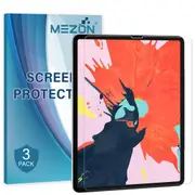 [3 Pack] Apple iPad Pro 12.9" 2018 Anti-Glare Matte Film Screen Protector by MEZON – Face ID Compatible, Case and Pencil Friendly (iPad Pro 12.9", Matte) – FREE EXPRESS