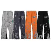 Gallery Dept Speckled Graffiti Guard Pants Straight Jeans Men's And Women's Casual Pants Black XL