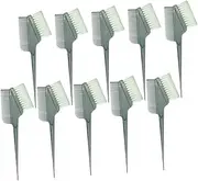 Baluue Diy Hair Coloring Brush Set 10pcs Hair Tint Brush for Salon Easy to Use Material
