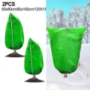 Antifreeze Plant Shield Set of 2 Non Woven Fabric Frost Cloths for Protection