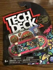 TECH DECK 2023 - SANTA CRUZ 50TH - FAB DELFINO 'FLOWER CREW' - ULTRA RARE