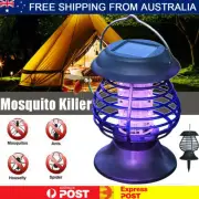 Solar UV Bug Zapper Mosquito Fly Insect Repeller Killer Garden Path LED Light