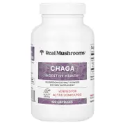 Real Mushrooms, Chaga, Mushroom Extract Powder, 120 Capsules