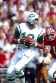 Quarterback Joe Namath Of The New York Jets Drops Back 1972 NFL OLD PHOTO 17