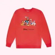 NWT Red Disney Mickey And Friends Stoney Clover Lane Sweatshirt Size L/XL RARE