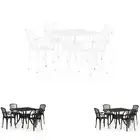 Bistro Set Cast Aluminium White Bar Table Chair Furniture 3/5 Piece vidaXL