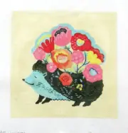Vallerie Needlepoint Gallery Blossom Hedgehog Handpainted Needlepoint Canvas