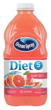 Ocean Spray Diet Ruby Red Grapefruit Juice, Low Sugar, Vitamin C Rich, 64 Fl Oz