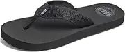 [REEF] Men's Sandals Smoothy | Classic Beach Flip Flop with Woven Strap and Arch Support