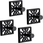Autumn Alley Black Bathroom Towel Hook Robe Wall Mounted -