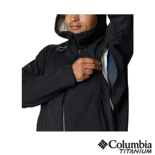 【Columbia 哥倫比亞 官方旗艦】男款- 鈦 Omni-Tech 3D防水外套-黑色(UWE89190BK / 2023春夏)