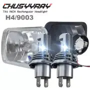 FOR Chevy Express Cargo Van 1500 2500 3500 Pair 7x6 5x7 LED Headlights Hi/Lo**
