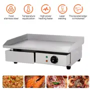 Commercial Electric Griddle 2900W BBQ Grill Pan Hot Plate Stainless Steel AU