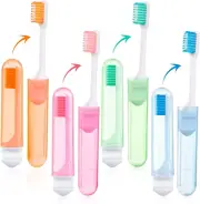 8 Pack Travel Toothbrush,Mini Travel Toothbrush,Portable Travel Size Foldable To