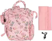 Large Capacity Knitting Backpack, 600d Oxford Craft Organizer with USB Port for Crochet Projects Days Commutes