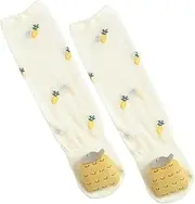 [WRITWAA] Cute Baby Socks 1 Pair of Baby Cotton Breathable Socks Unisex Socks for 0-6 Months Old
