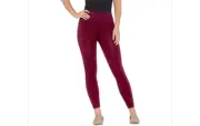 Spanx Cropped Look at Me Now Seamless Leggings Garnet Rose Size L A288466 QVC J