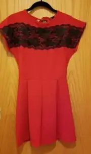 New red/dress romper szs 10 & 12