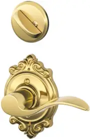 Schlage F59-ACC-BRK-LH Accent Left Handed Single Cylinder