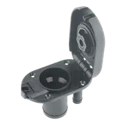 Perko Deck Filler Hinged Lid Black Plastic 38mm Gas
