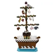 Kurt Adler Noah's Ark Decorative Christmas Tree: 21-inch Unique Table Piece!