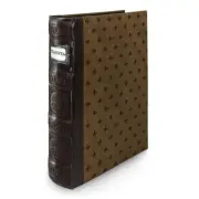 Tuscany CD/DVD Storage Binder - Leather - 48-Disc Capacity - Storage Organize...
