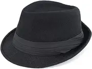 [FGSS] Classic Short Brim Manhattan Trilby Jazz Fedora Hats for Men Women