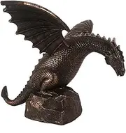 Rocky Falls Indoor Tabletop Water Fountain Resin Water Fountain Dragon Sculpture, Dragon Waterscape Statue, Home Garden Decoration (32 * 27 * 27cm) Serene Rock Water Feature Indoor Relaxation Fount