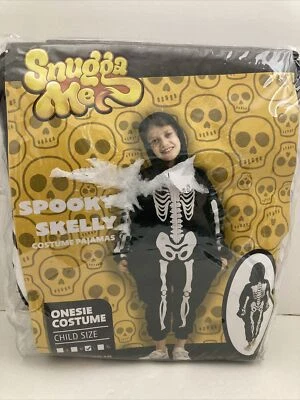 Spooktacular Creations Child Halloween Costume Pajamas Spooky Skelly LARGE