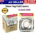 72 X Stove Top Covers Reusable Non-stick Foil Gas Burner Protector Liner Tools