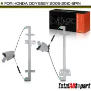 2Pcs Window Regulator w/ Motor Front for Honda Odyssey 05-10 Mini Passenger Van (for: Honda)
