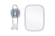Oxo StrongHold Suction 15cm Hanging Fogless Bath Mirror Rectangular w/ Storage