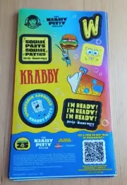 SpongeBob Wendy's krabby pattie stickers 30 sheets