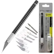 9pcs Diamond File Set, Ultra-Thin 0.6mm Carbide for Precision Work DIY Japan