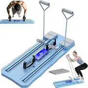 Multifunctional Pilates Board,Upgraded Compact Pilates Reformer Machine,Multi-Functional Ab Exercise Board Plank Trainer,Automatic Rebound Abdominal Wheel For Home Pilates