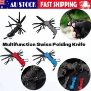 Outdoor Camping Multifunction Swiss Folding Knife Army Survival Tactical Pocket