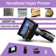 Handheld Inkjet Printer 600DPI Ink Date Text QR Code Barcode Logo Machine