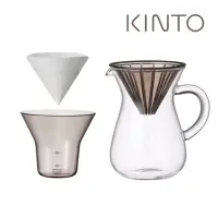 在飛比找momo購物網優惠-【Kinto】SCS 手沖咖啡壺組300ml-濾紙型