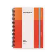 Any Day Now Dot Grid B5 Ruled Notebook 80gsm Paper Journal 192 Pages Orange/Red