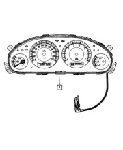 Genuine Mopar Instrument Panel Cluster 56044972AD