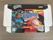 Ken Griffey Jr’s Winning Run SNES Promo Box Display Only NOS Super Nintendo 1996