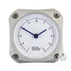 9.7cm Silver Edition Cockpit Series Clock By FISCHER