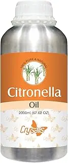 Crysalis Citronella (Cymbopogon NardAU) Oil | Pure & Natural Undiluted Steam Distilled Essential Oil - 2000ml(67.62 Fl Oz)
