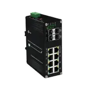 Industrial 8 Ports L2 Managed Gigabit PoE Fiber Switch with 4 1000Base-X SFP ...